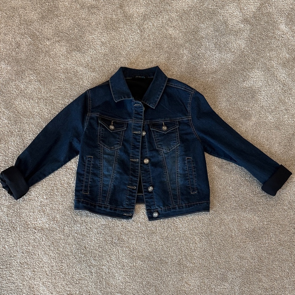 COVERGIRL Dark Blue Kids Jean Jacket